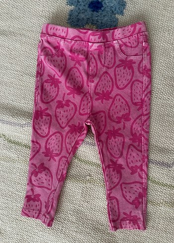 Kız Çocuk Pembe Jean Tayt - Görsel 2