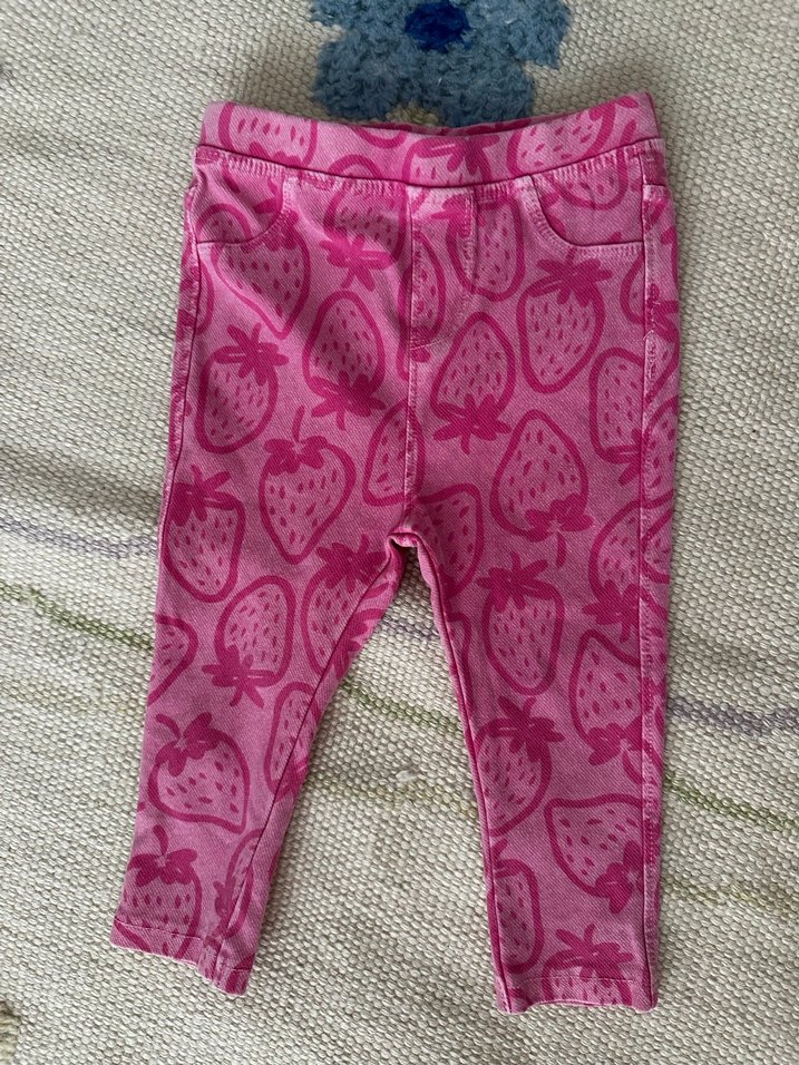 Kız Çocuk Pembe Jean Tayt - Görsel 2