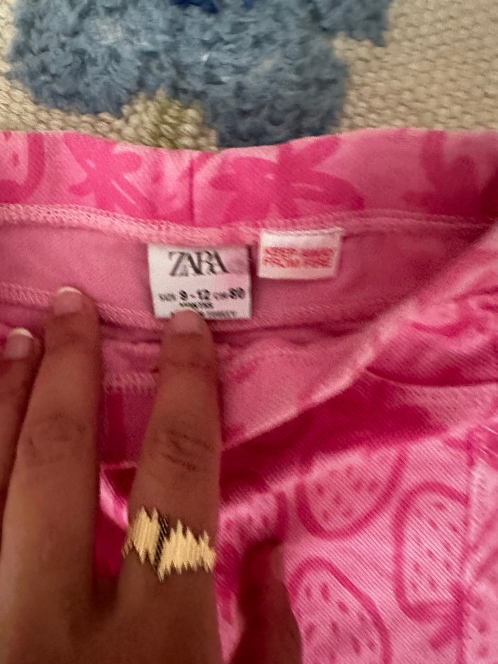 Kız Çocuk Pembe Jean Tayt - Görsel 4