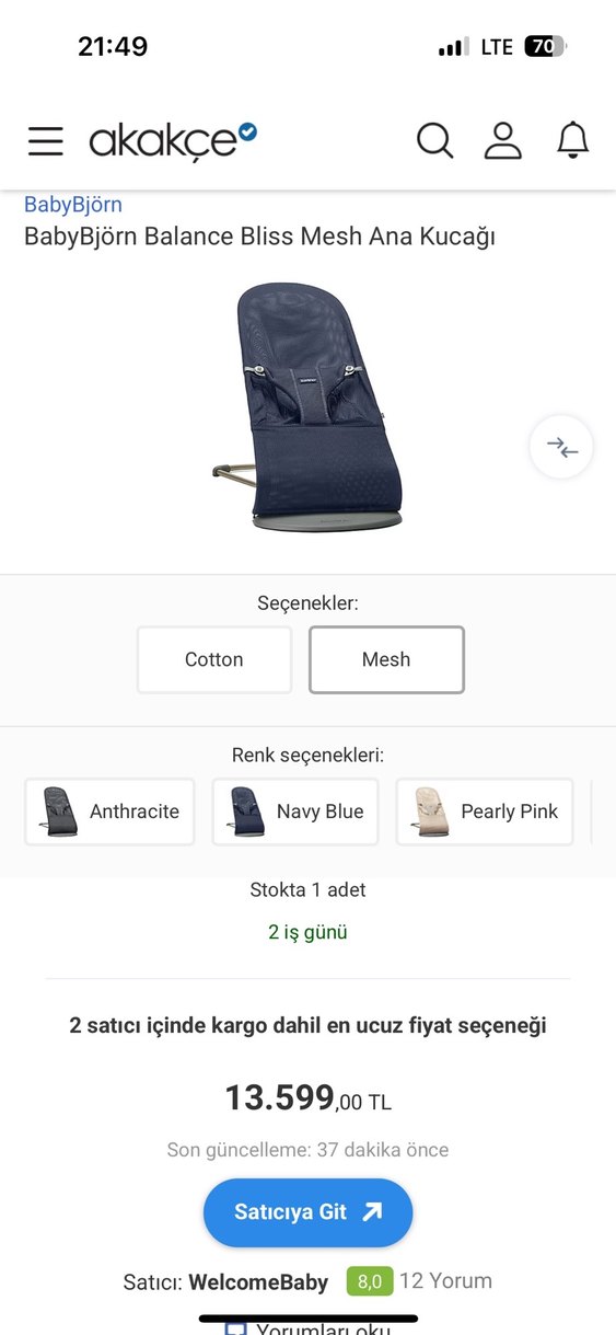 Babybjörn ana kucağı mesh - Görsel 4