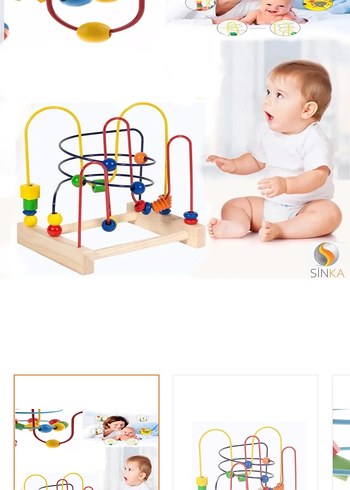 Renkli Ahşap Eğitici Oyuncak - Görsel 5