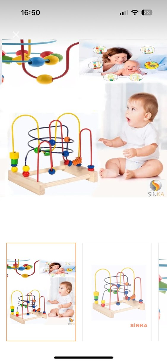 Renkli Ahşap Eğitici Oyuncak - Görsel 5