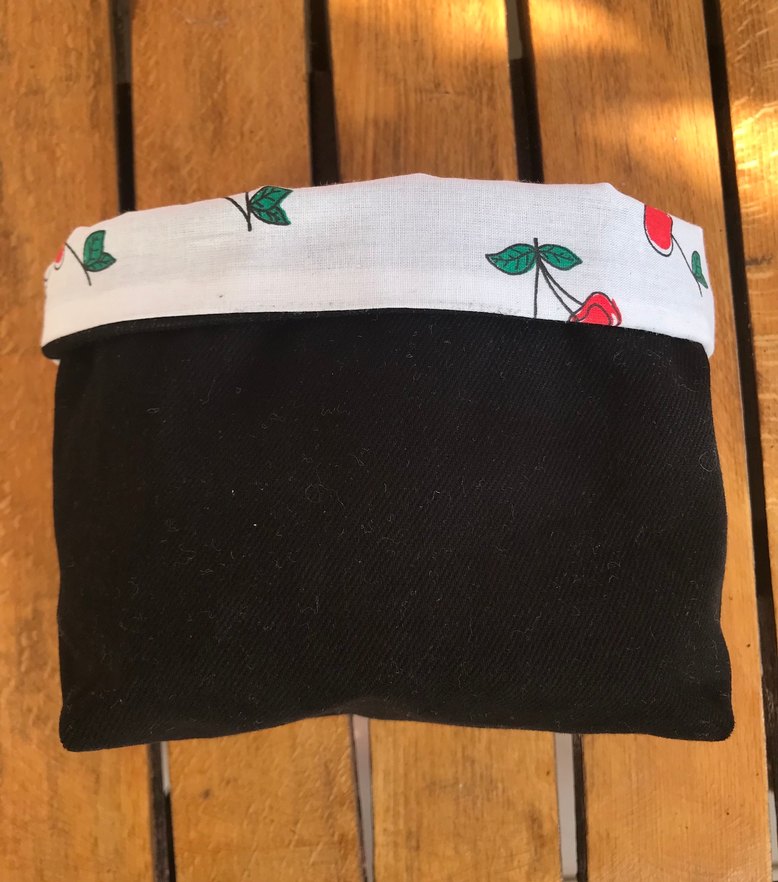 Kirazlı kot kumaş kutu jean organizer - Görsel 4