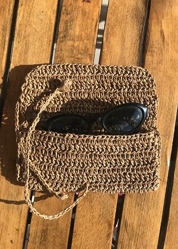 Örgü hasır gözlük kabı - Görsel 4