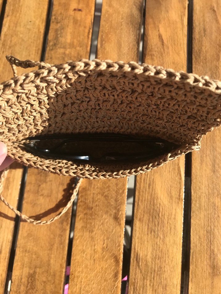 Örgü hasır gözlük kabı - Görsel 3