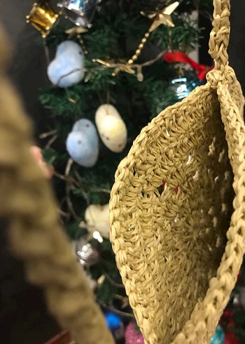 Hasır Örgü Prenses Çantası - Görsel 3