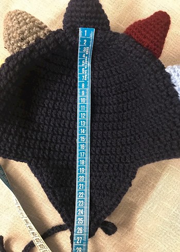 Dinazor örgü çocuk beresi - Görsel 6