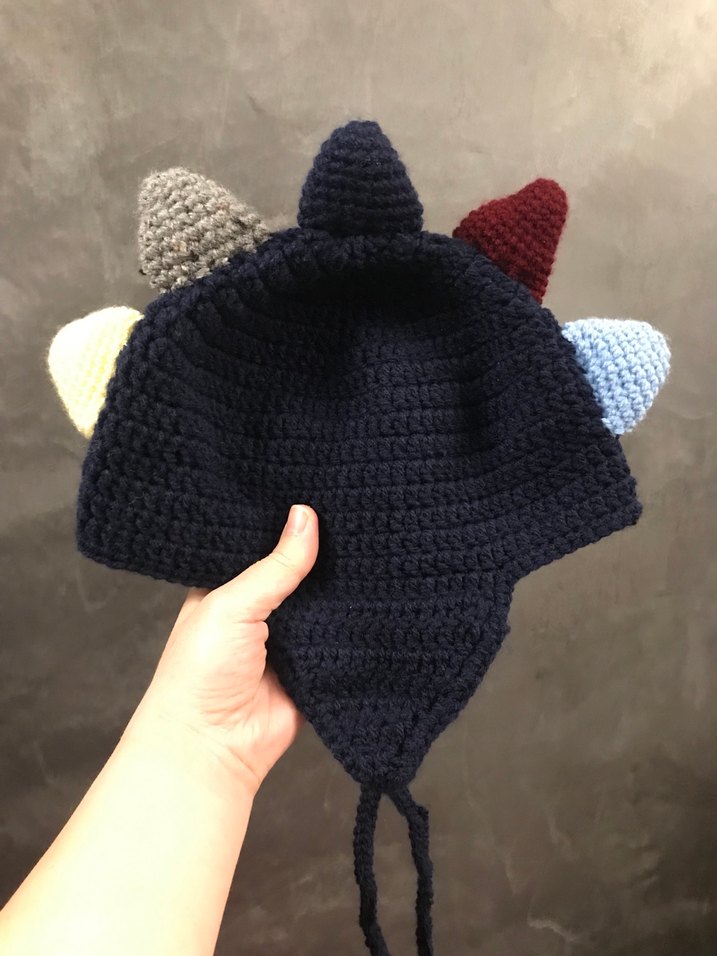 Dinazor örgü çocuk beresi - Görsel 2