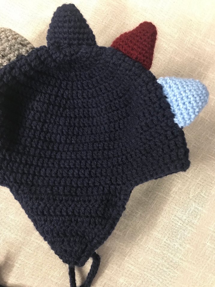 Dinazor örgü çocuk beresi - Görsel 4