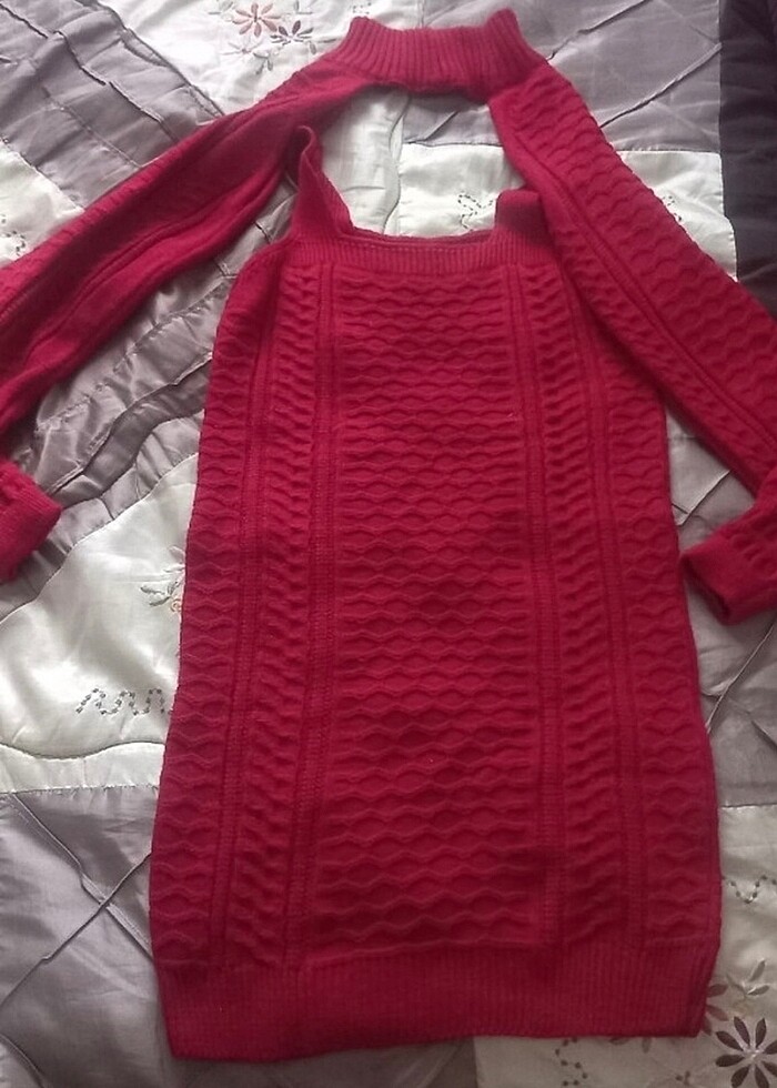 Örgü elbise - Görsel 5