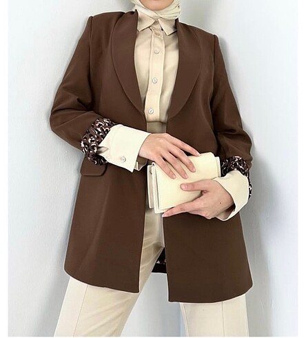Kahverengi Blazer Ceket