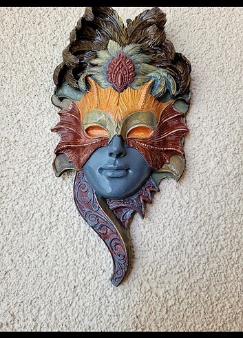 Venedik Mask Duvar Dekoratif Ürün 28x14 cm
