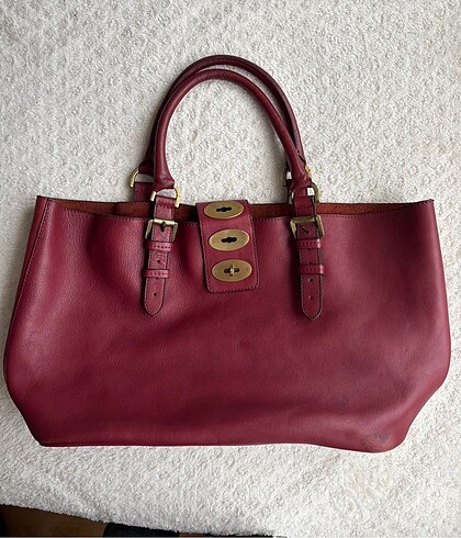 mullberry bordo büyük vintage y2k omuz çanta
