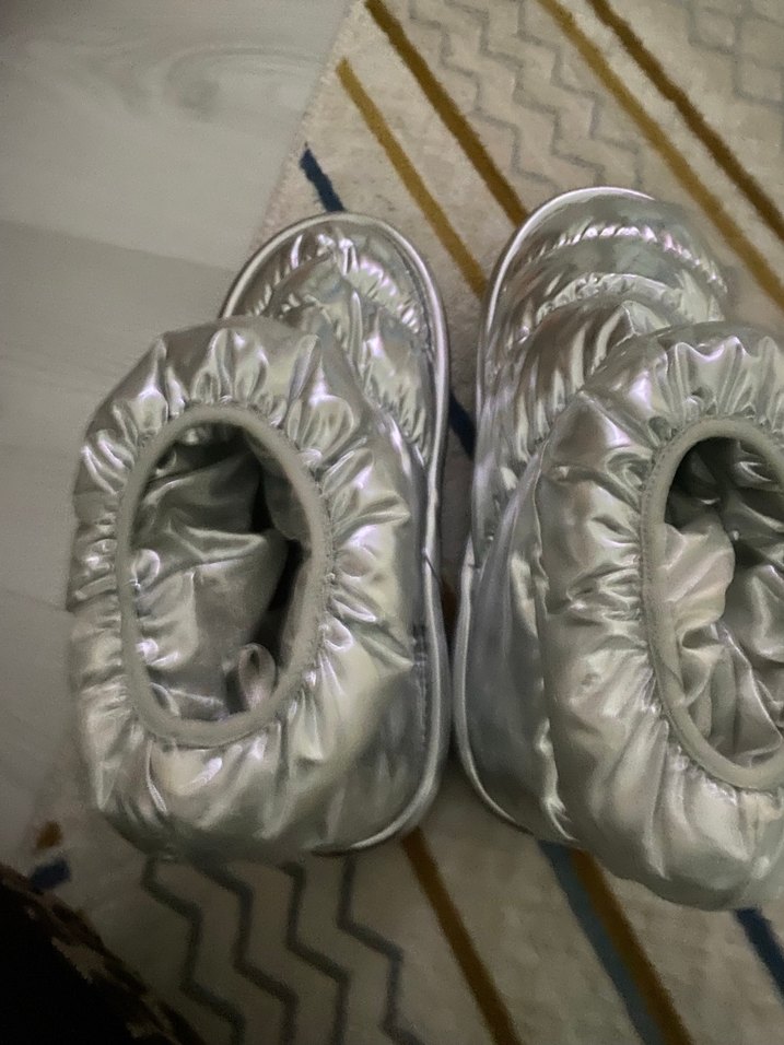 Gri parlak bot - Görsel 2