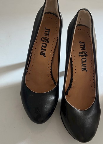 36 Beden siyah Renk Siyah Tokalı Kadın Dolgu Topuklu Stiletto