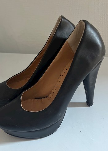 Diğer Siyah Tokalı Kadın Dolgu Topuklu Stiletto