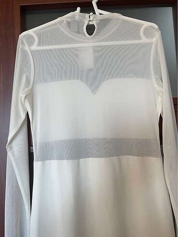 xs Beden beyaz Renk H&M elbise