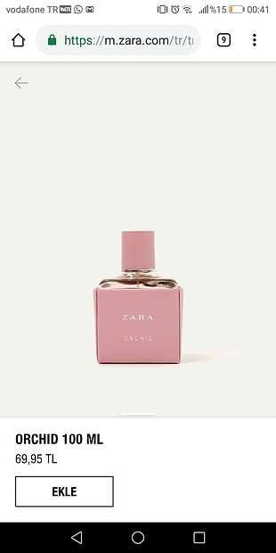 diğer Beden Zara Orchid Parfüm