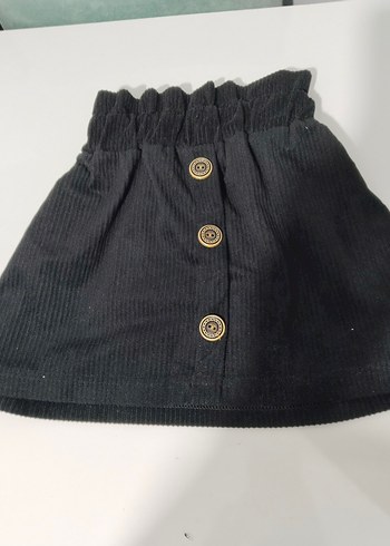 Düğmeli Kırmızı Ekose Mini Etek 2 4 yaş arası - Görsel 2