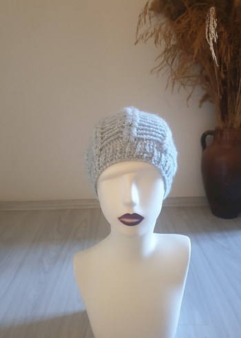 Buz mavisiÖrgü Kadın Bere - Görsel 2