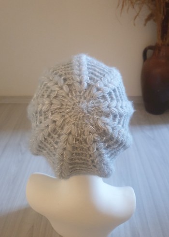 Buz mavisiÖrgü Kadın Bere - Görsel 7