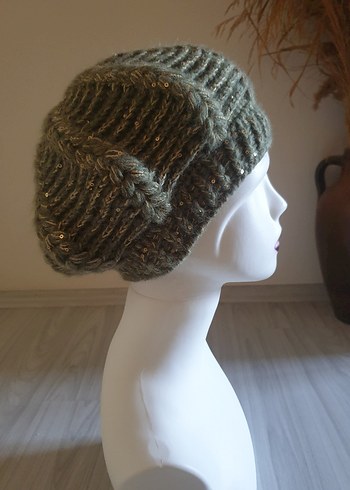 Bohem Örgü Kadın Bere - Görsel 6