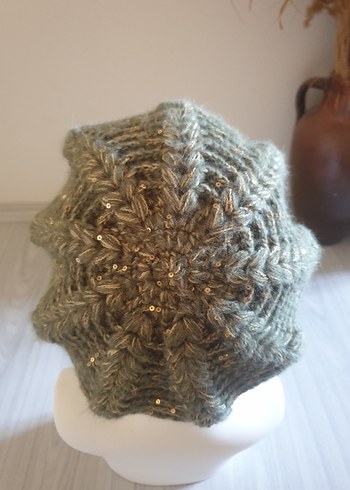 Bohem Örgü Kadın Bere - Görsel 3