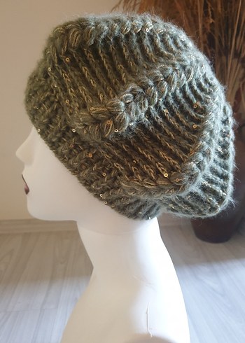 Bohem Örgü Kadın Bere - Görsel 4