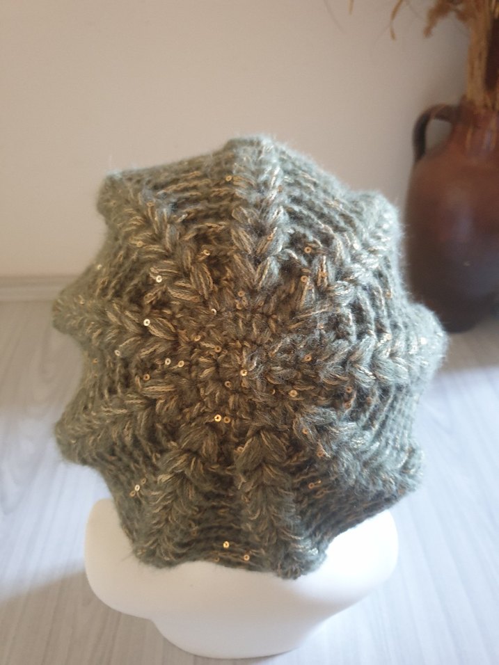 Bohem Örgü Kadın Bere - Görsel 3