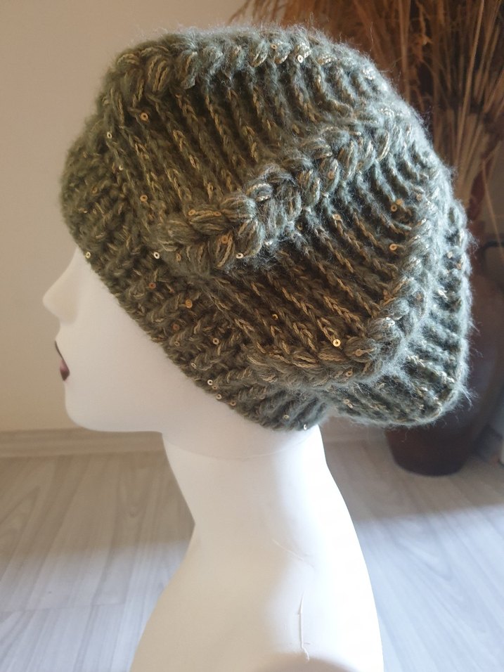 Bohem Örgü Kadın Bere - Görsel 4