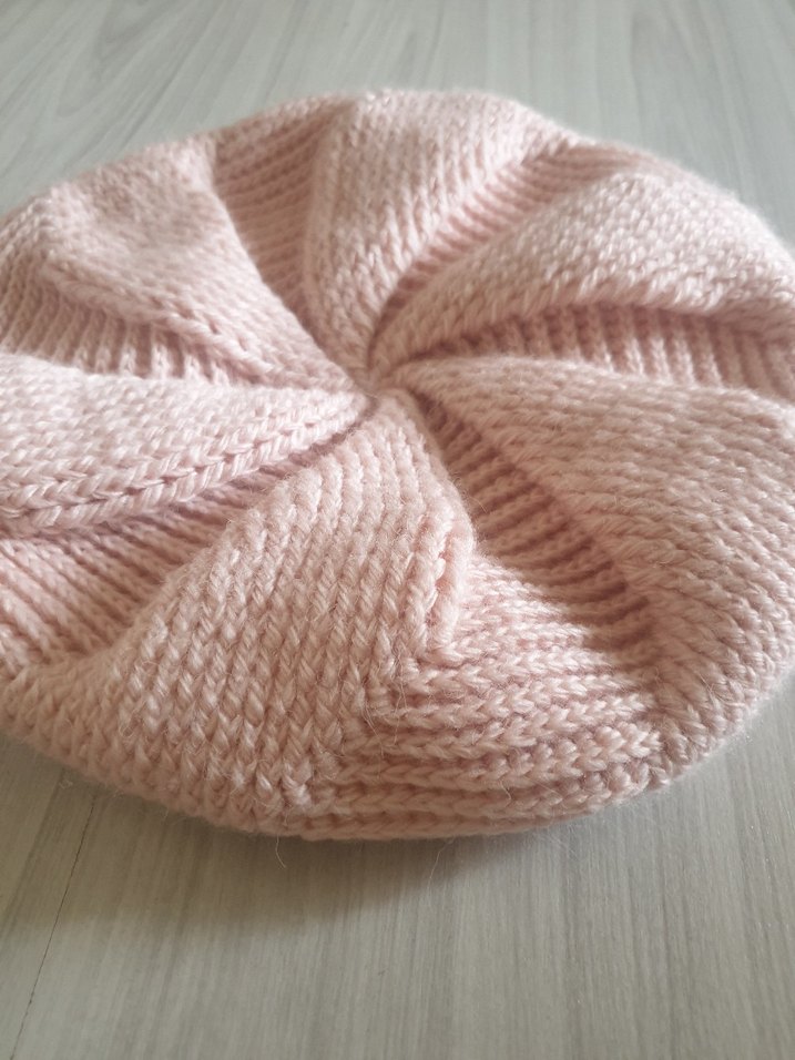 Toz Pembe Örgü Bohem Kadın Bere
genis kesimdir. - Görsel 5