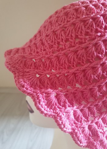 Turkuaz Örgü  Kadın Şapka 
4 mevsimdir
coton ip ile örülmüştür - Görsel 7