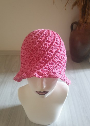 Turkuaz Örgü  Kadın Şapka 
4 mevsimdir
coton ip ile örülmüştür - Görsel 6