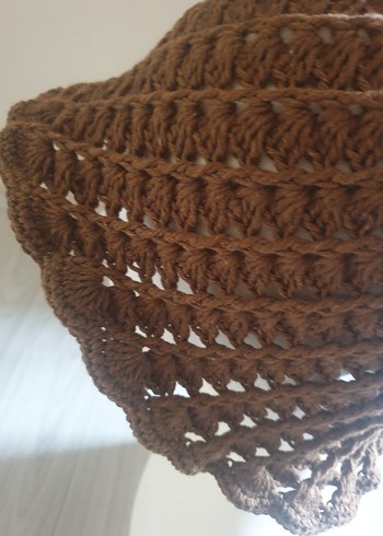 Kahverengi Örgü Kadın sapka
coton ip ile örülmüştür 
4 mevsimdir - Görsel 2