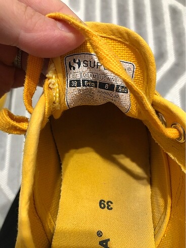 39 Beden sarı Renk Orijinal superga