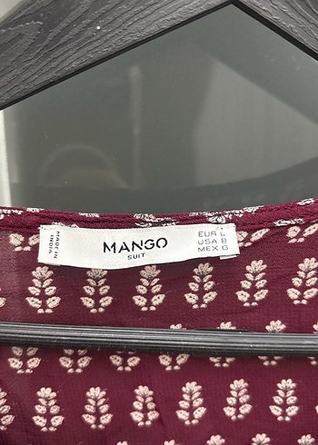 Bordo Bohem Salaş Uzun Kollu Bluz - Görsel 3