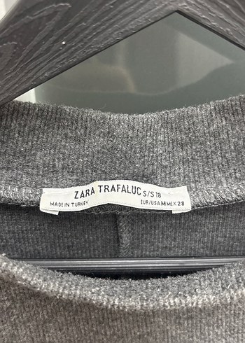 Gri Kısa Kollu Midi triko Elbise - Görsel 2