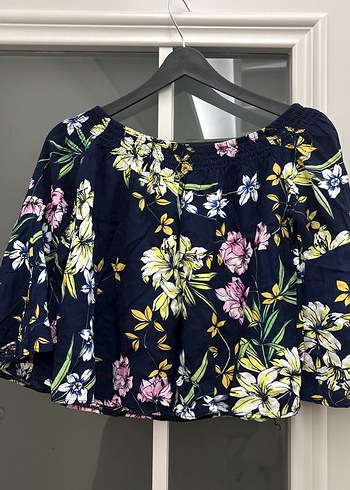 Çiçek Desenli Bohem Mini Bluz - Görsel 4