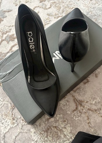 Kadın Siyah Tokalı Stiletto Topuklu Ayakkabı - Görsel 4