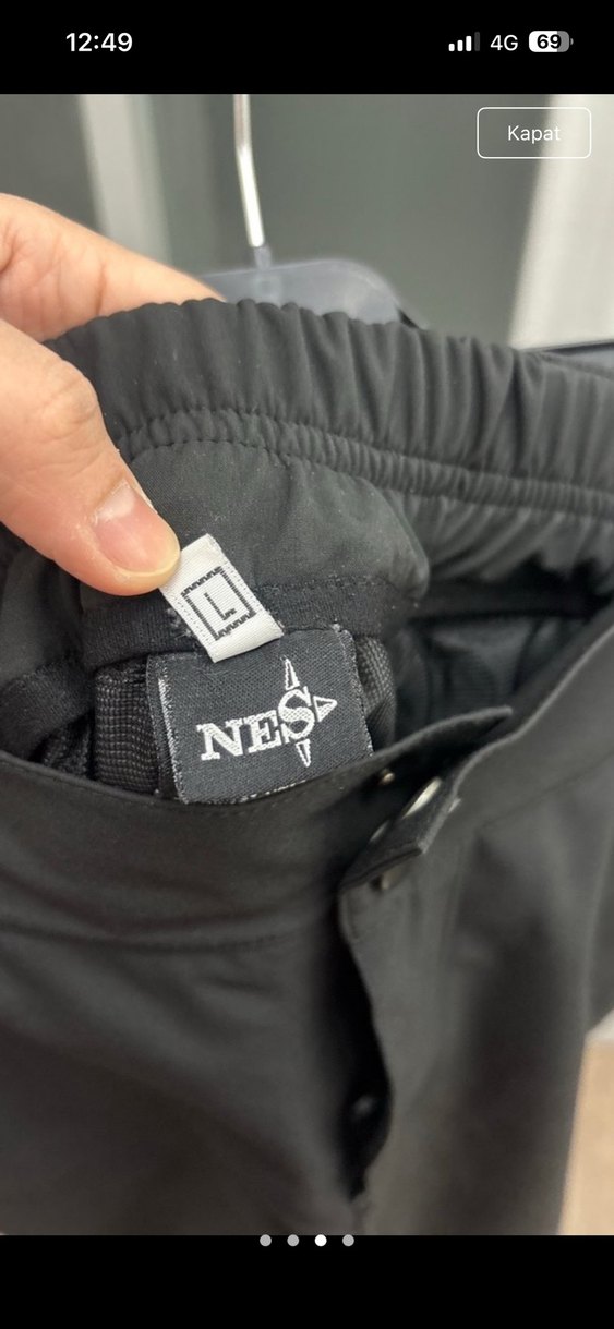 Siyah erkek kayak pant - Görsel 2