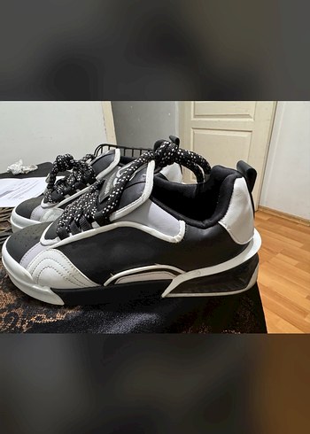 43 Beden lacivert Renk Siyah Erkek Spor Ayakkabı Bağcıklı