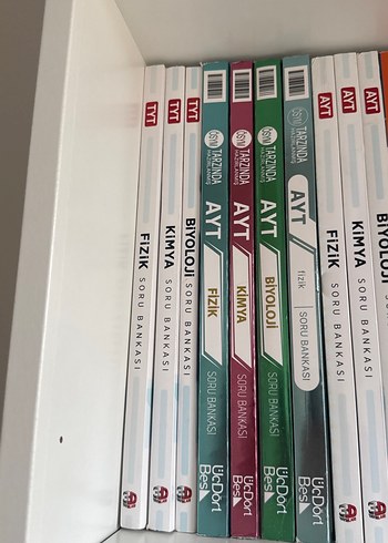 AYT, TYT Kimya, Fizik, Biyoloji Soru Bankası Seti