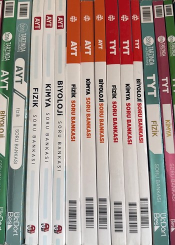 AYT, TYT Kimya, Fizik, Biyoloji Soru Bankası Seti