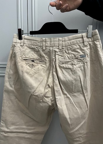 LCW VISION Beyaz Keten Düğmeli erkek Pantolon - Görsel 4