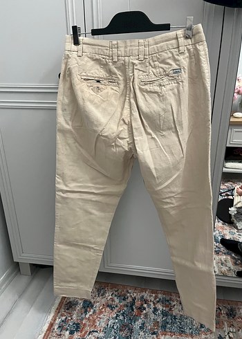 LCW VISION Beyaz Keten Düğmeli erkek Pantolon - Görsel 6