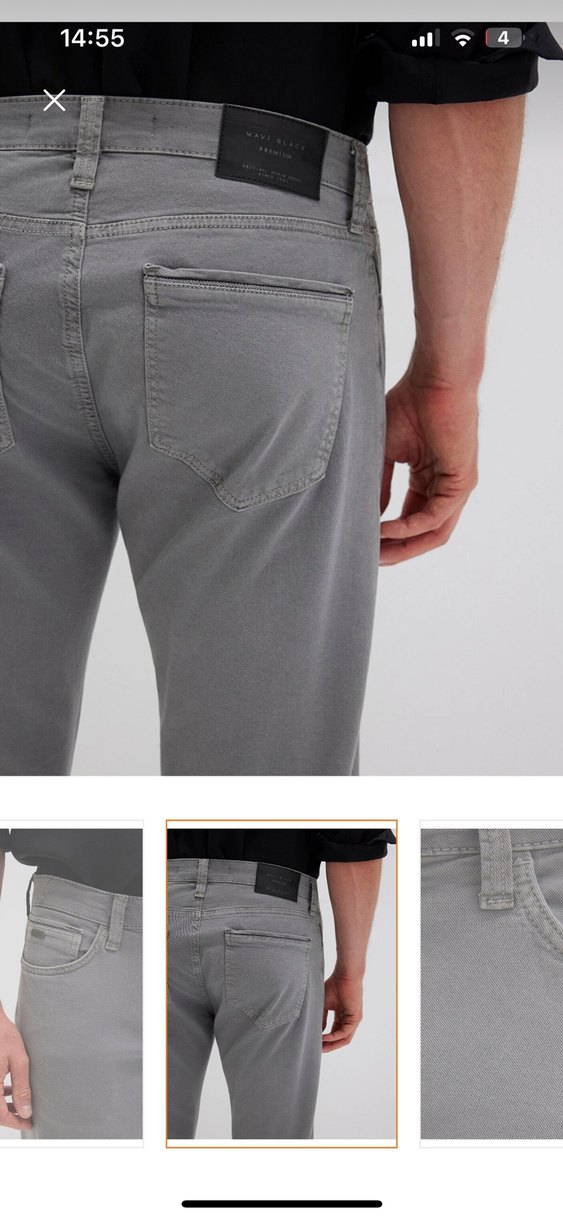 Mavi Marcus Black Koyu Gri Gabardin Pantolon - Görsel 3