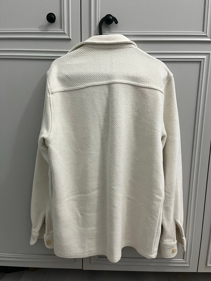 Düğmeli Beyaz erkek Ceket - Görsel 2