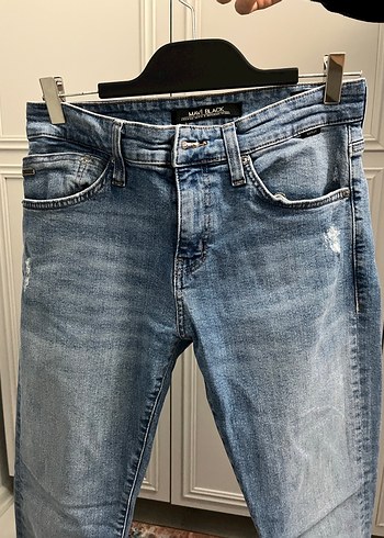 Erkek Gri Mavi Normal Boy Denim Jean - Görsel 5