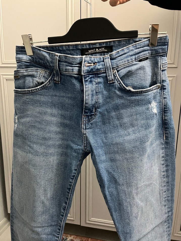 Erkek Gri Mavi Normal Boy Denim Jean - Görsel 5