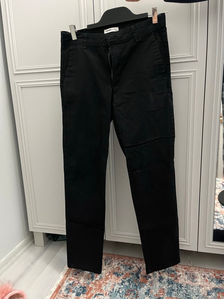 Siyah Kemerli Regular Fit Erkek Kot Pantolon - Görsel 2